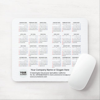 2 Year Calendar 2026 - 2027 Corporate Gift SUNDAY マウスパッド
