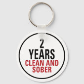 2 Years Clean and Sober キーホルダー (正面)