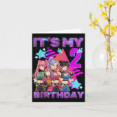 2 Years Old Birthday K P Kids 2nd Birthday Girls K カード (黄色い花)