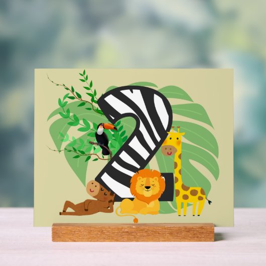 2 years old! Happy Birthday baby! アクリルサイン (ニュートラル)