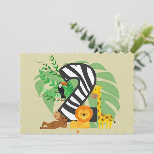 2 years old! Happy Birthday baby! サンキューカード (スタンド正面)