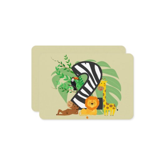 2 years old! Happy Birthday baby! ノートカード (正面/裏面インサイチュ)