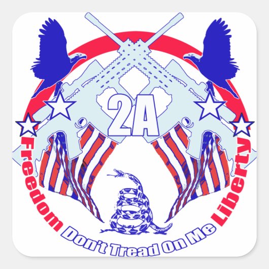 2Aを踏み鳴らさないで スクエアシール (正面)