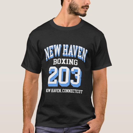 2Aサポーターのニュー誇りを持ったヘイブン市外局番203 Tシャツ (正面)