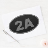 2Aステルスステッカー 楕円形シール (封筒)
