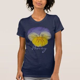 2aパンジーの黄色の青 tシャツ