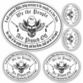 2A愛国的第2改正民兵デザイン シール (正面)