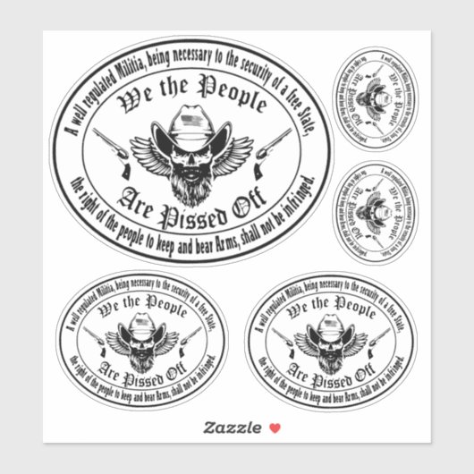 2A愛国的第2改正民兵デザイン シール (シート)