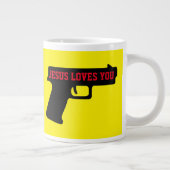 2A – イエスはジャンボマグカップを愛している ジャンボコーヒーマグカップ (右)
