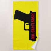 2A - JESUS LOVES YOUビーチタオル ビーチタオル (正面)