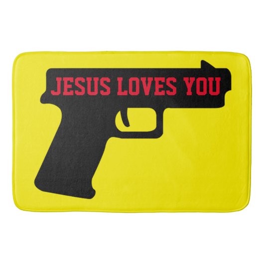 2A - JESUS LOVES YOU Bath Mat バスマット (正面)