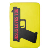 2A - JESUS LOVES YOU Bath Mat バスマット (正面縦)