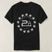2A SECOND 2ND II AMENDMENT SHALL NOT BE INFRINGED Tシャツ (デザイン正面)