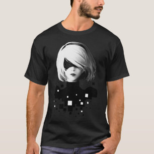 2Bおよびピクセル Tシャツ