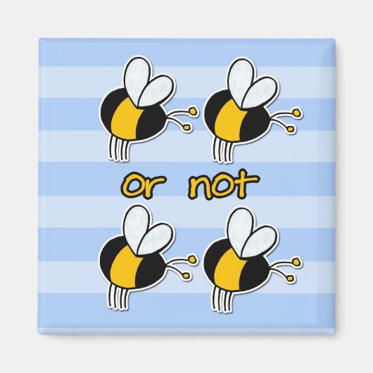 2bまたは2bではない マグネット (正面)