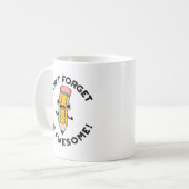 2B忘れプン素晴らしおもしろいしない コーヒーマグカップ (正面左)