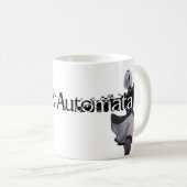 2B Nier Automata白い光沢マグカップ コーヒーマグカップ (正面右)