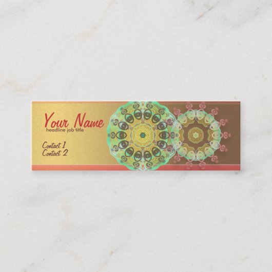 2Circlesプロフィールカード スキニー名刺 (正面)