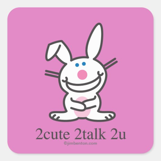 2cute 2talk 2u スクエアシール (正面)