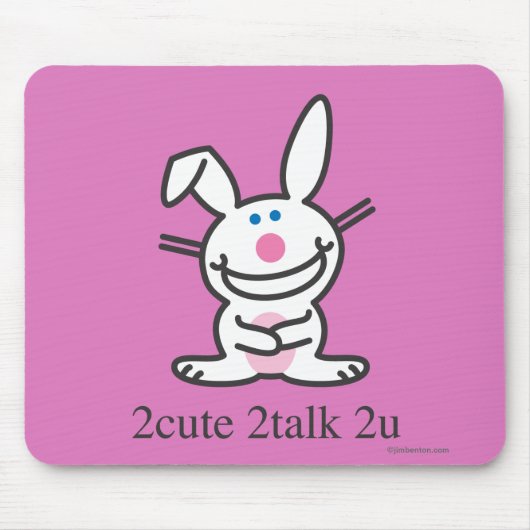 2cute 2talk 2u マウスパッド (正面)