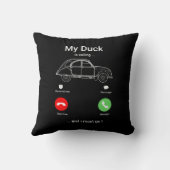 2CVデウシボーおもしろいホ頭が切れるン クッション (裏面)