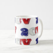2CVドゥ赤白青フラフランスのグ コーヒーマグカップ (正面右)