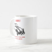 2CVドウシボー警告ヒッピー コーヒーマグカップ (正面左)