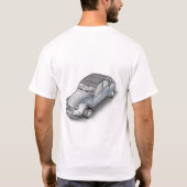 2CV Citroen  exploded view Tシャツ (裏面)