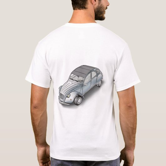 2CV Citroen  exploded view Tシャツ (裏面)