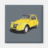 2CV(Deux Chevaux)黄色 マグネット (正面)