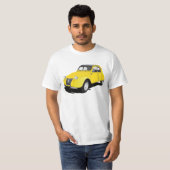 2CV(Deux Chevaux)黄色 Tシャツ (正面フル)