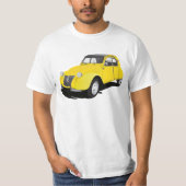 2CV(Deux Chevaux)黄色 Tシャツ (正面)
