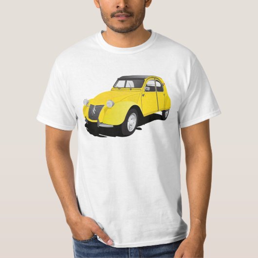2CV(Deux Chevaux)黄色 Tシャツ (正面)