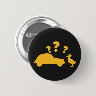 2CV Deux Chevaux Meets Yellow Duck 缶バッジ