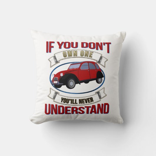 2CV Deux Chevaux Oldtimer クッション (正面)