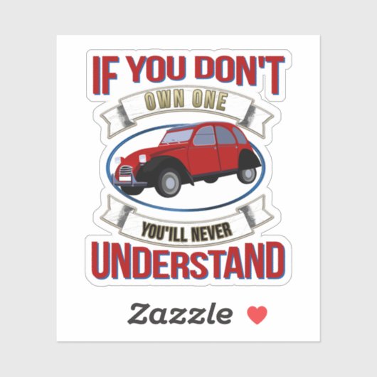 2CV Deux Chevaux Oldtimer シール (シート)