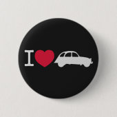 2CV I love Deux Chevaux Oldtimer フランスの Cars 缶バッジ (正面)