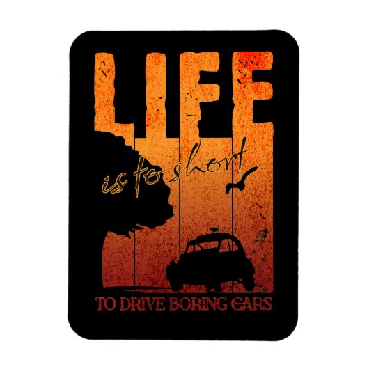 2CV Oldtimer退屈な車を駆動するには短い寿命である マグネット (縦)