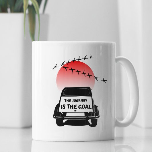 2CV Oldtimer Sunset – 旅はゴール コーヒーマグカップ
