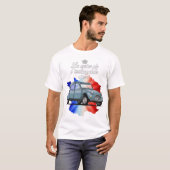 2CV Reine de l'automobile Tシャツ (正面フル)