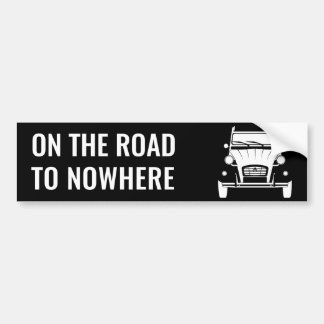 2CV「ROAD TO NOWHERE」バンパーステッカー バンパーステッカー