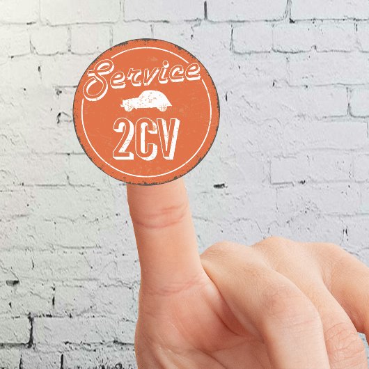 2CV Service Vintage ラウンドシール