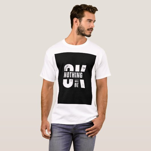 2DアートシンプルとTシャユニークツ🛍20%割引 Tシャツ (正面フル)