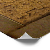 2Dア自然フリカ地図ポスター ポスター (角)