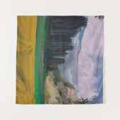 2dイラストレーション油絵風景画 タペストリー (正面(横))