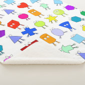 2Dカラフルおよび3D幾何形状パターン子供へ シェルパブランケット (3/4)