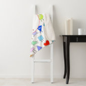 2Dカラフルおよび3D幾何形状パターン子供へ シェルパブランケット (インサイチュ)