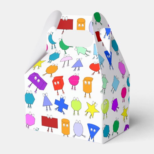 2Dカラフルおよび3D幾何形状パターン子供へ フェイバーボックス (裏面サイド)