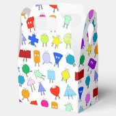 2Dカラフルおよび3D幾何形状パターン子供へ フェイバーボックス (オープン)