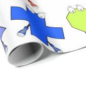 2Dカラフルおよび3D幾何形状パターン子供へ ラッピングペーパー (ロールコーナー)